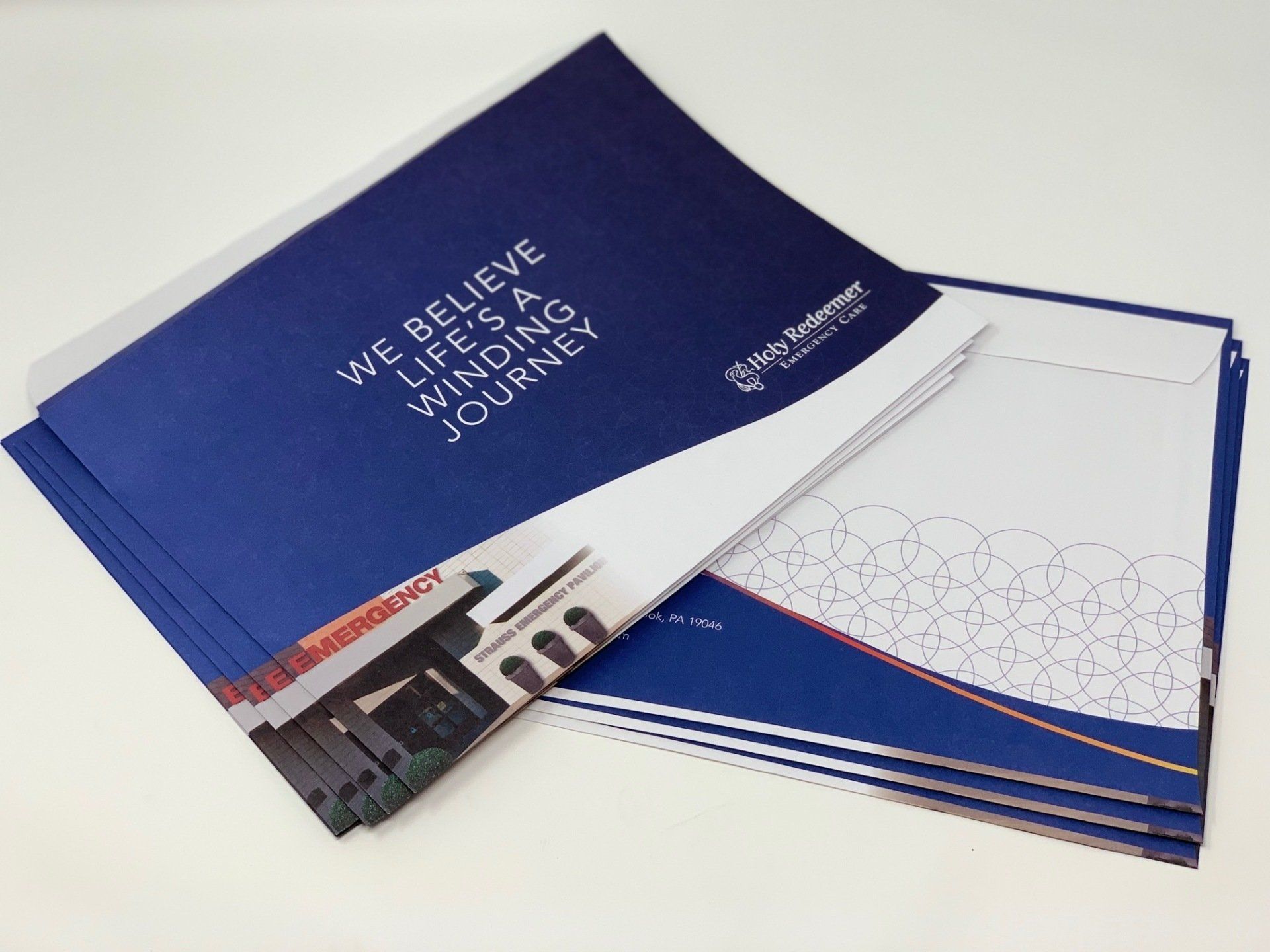 Branded hospital pocket folders