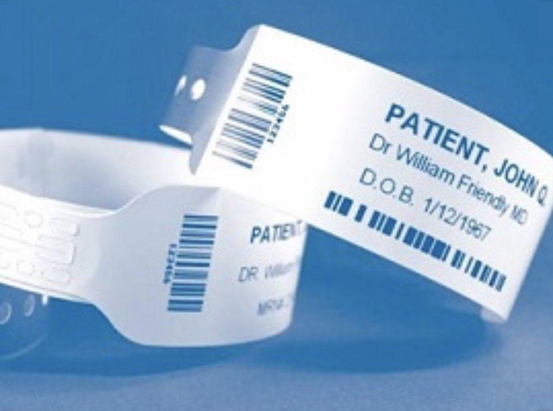 Patient identification wristbands
